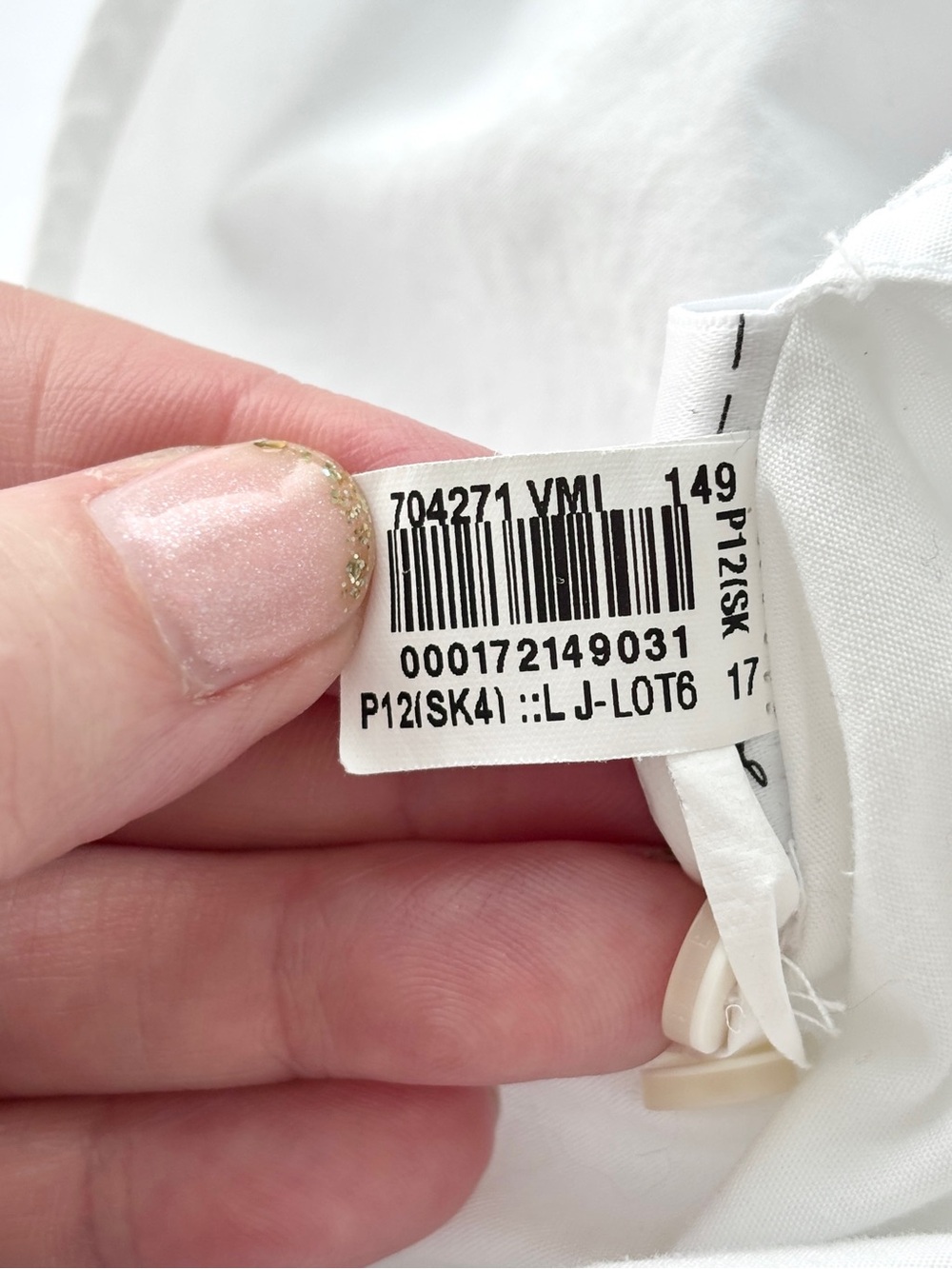 GAP Perfect Shirt White Organic Cotton Button Down Top Size L Classic Boyfriend - Picture 9 of 10